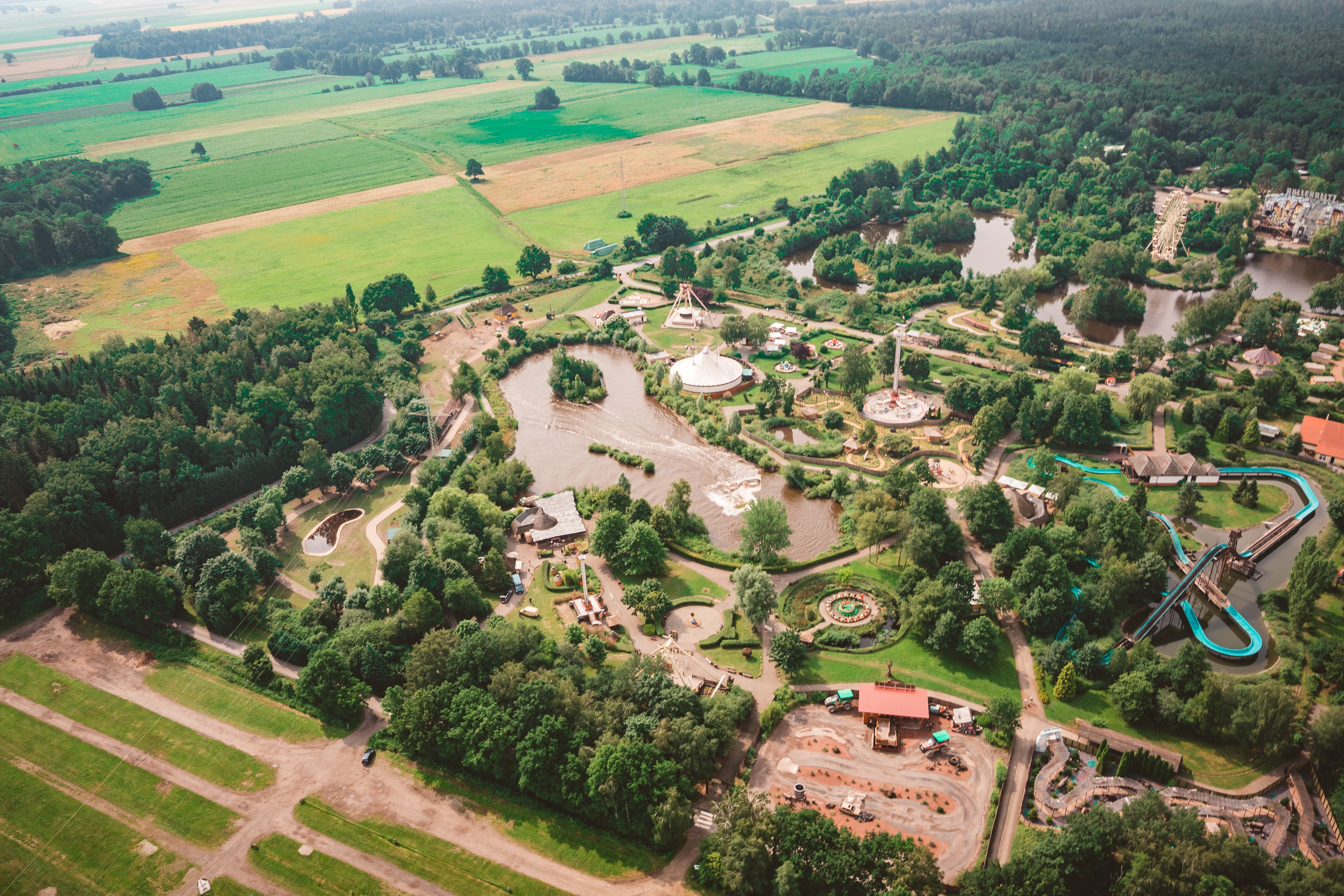 Rundflug mit einem Motorschirm im Norden von  Hannnover