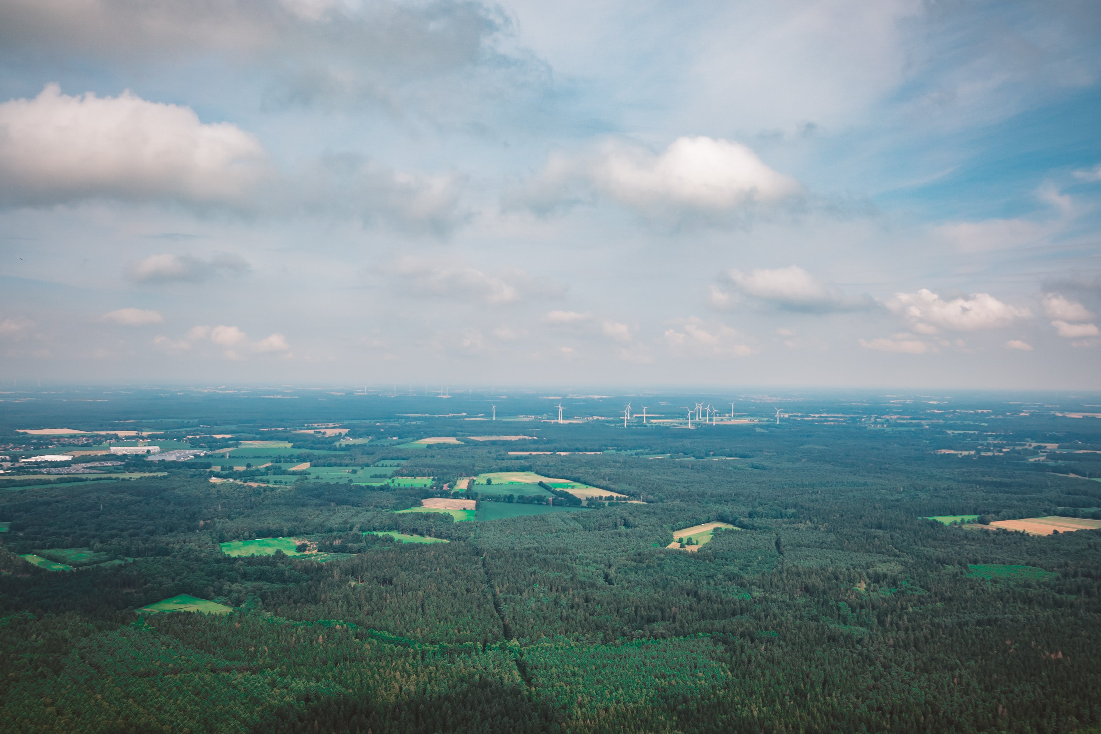 Rundflug mit einem Motorschirm im Norden von  Hannnover