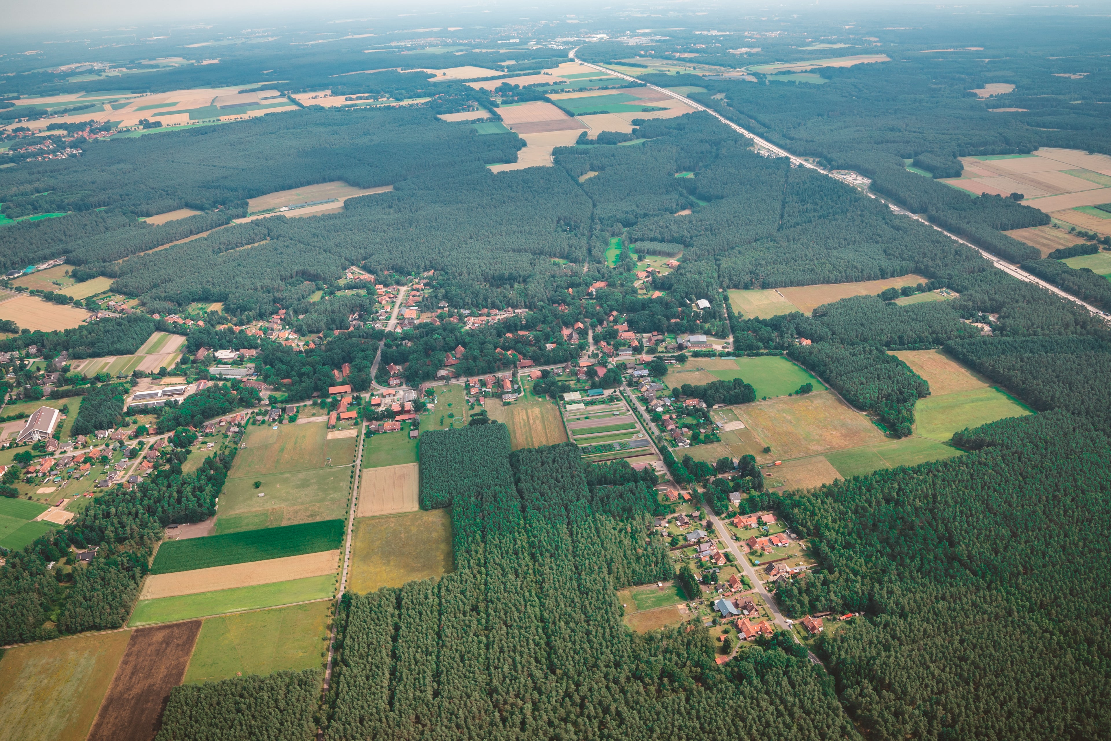 Rundflug mit einem Motorschirm im Norden von  Hannnover